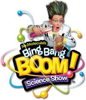 Mr. Molecule’s Bing Bang Boom Science Show Logo